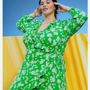 Rixo  for  target 3/4 sleeve wrap dress